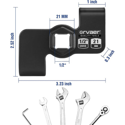 Wrench Extender Tool for 1/2 Inch or 21mm Hex Drive