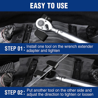Wrench Extender Tool for 1/2 Inch or 21mm Hex Drive